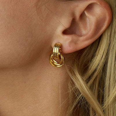 Elísabet hringlaga eyrnalokkar