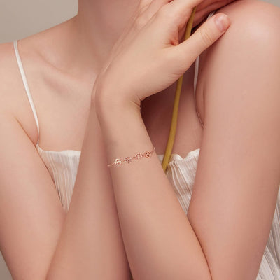 Silfurarmband fyrir loppur – Stillanleg stærð