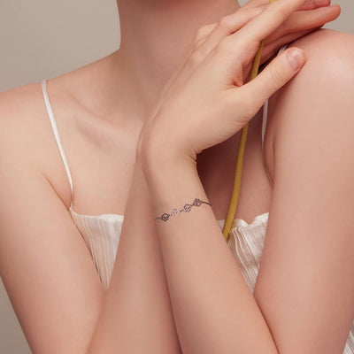 Silfurarmband fyrir loppur – Stillanleg stærð