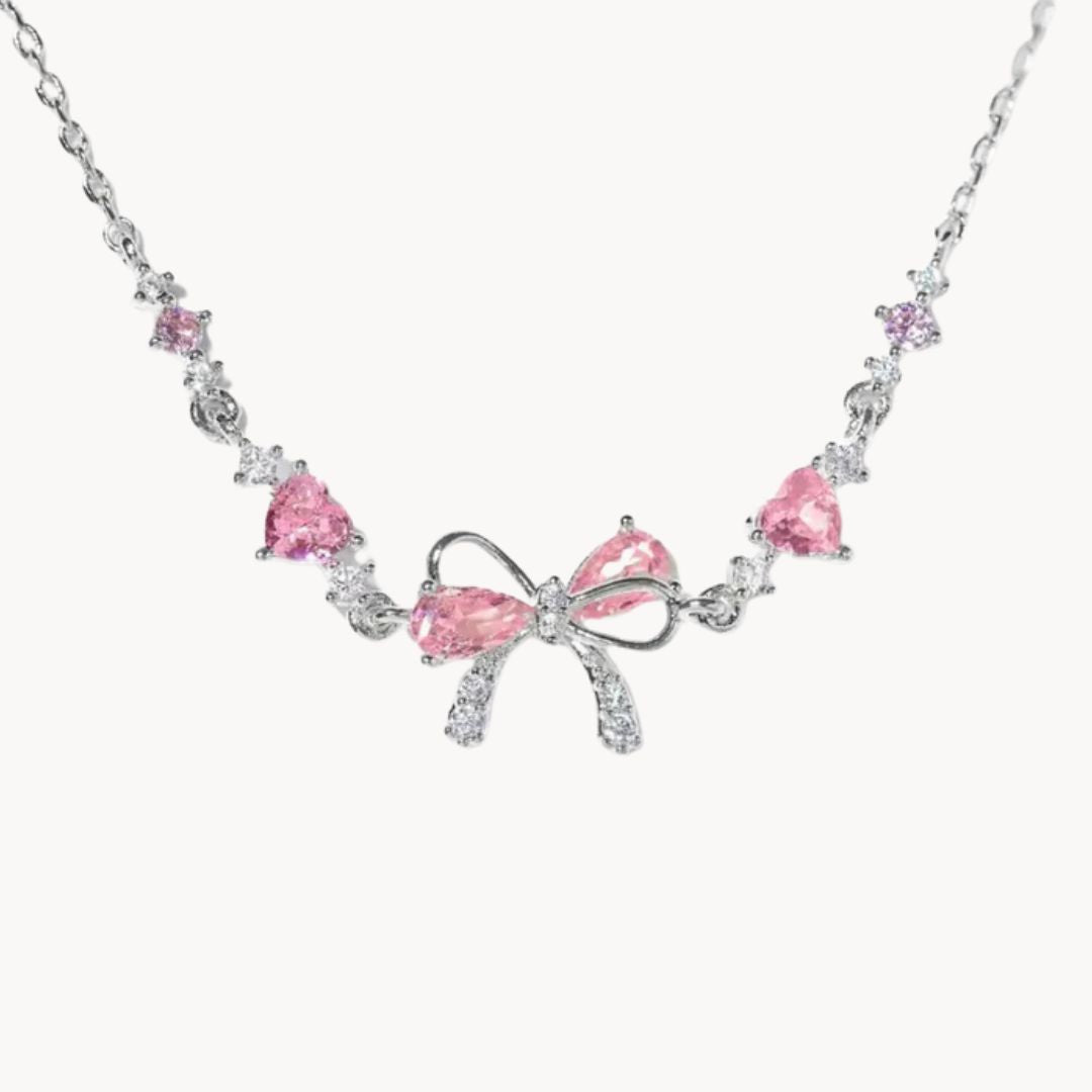 Armband með boga og sirkonsteinum