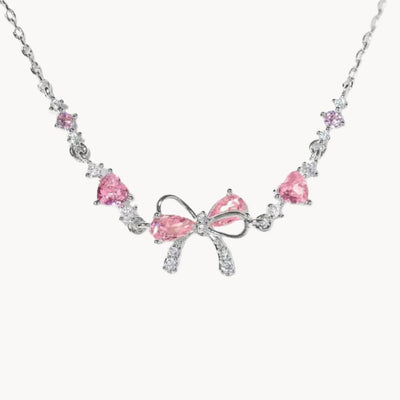 Armband með boga og sirkonsteinum