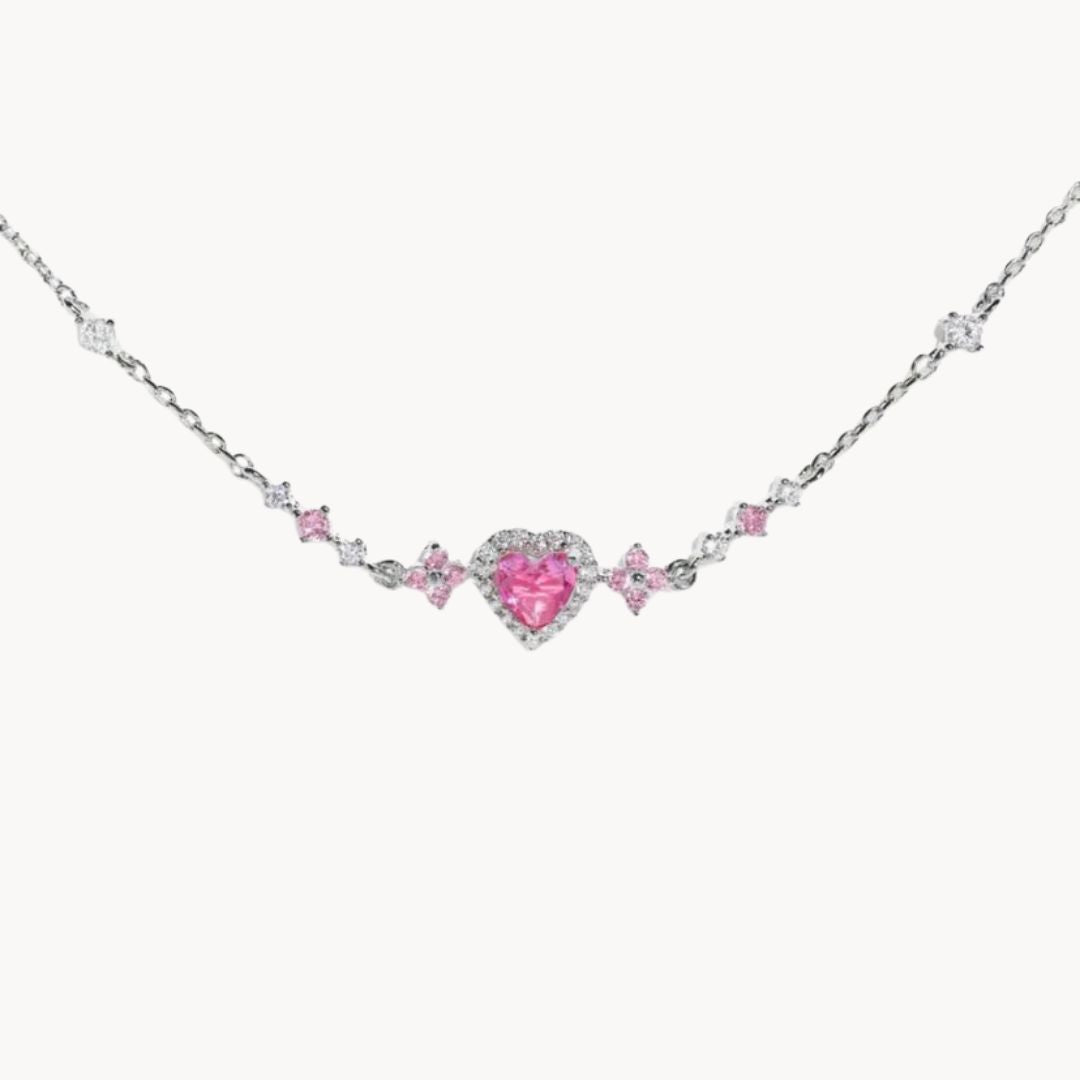 Hjartaarmband með sirkonsteinum