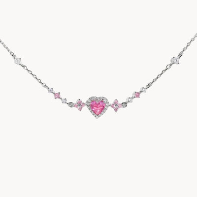 Hjartaarmband með sirkonsteinum