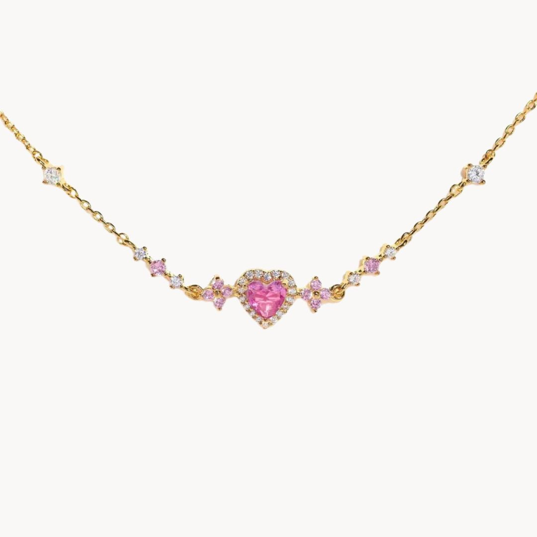 Hjartaarmband með sirkonsteinum