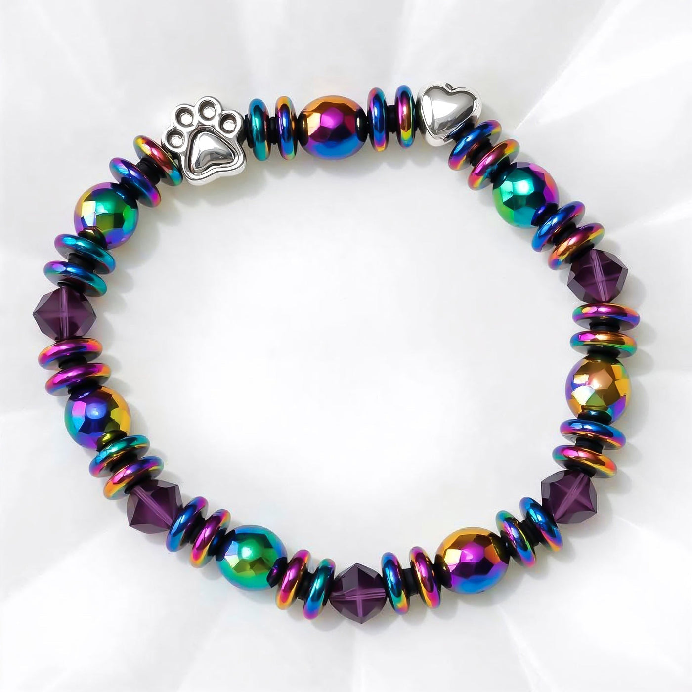 Segularmband með loppuhengi