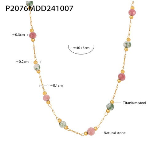 Lulu steinperluhálsmen