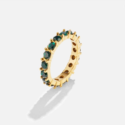 Kristalhringur með smaragðsglæsileika