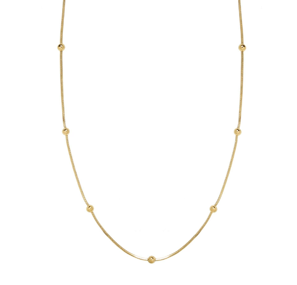 Niyah gullperlukeðjuhálsmen