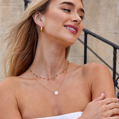 Lulu Spring steinperluhálsmen