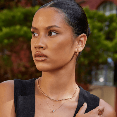 Mini gullnir bogadregnir hringir