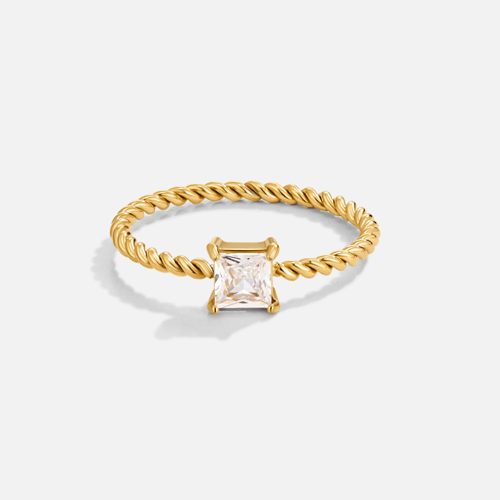 Fléttaður kristalhringur Sofiu